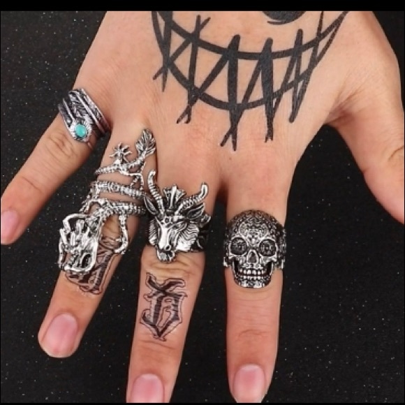 Vintage-Style Punk Snake Wrap Around Emo Cool Silver Alloy Adjustable Ring H221 - Picture 8 of 16